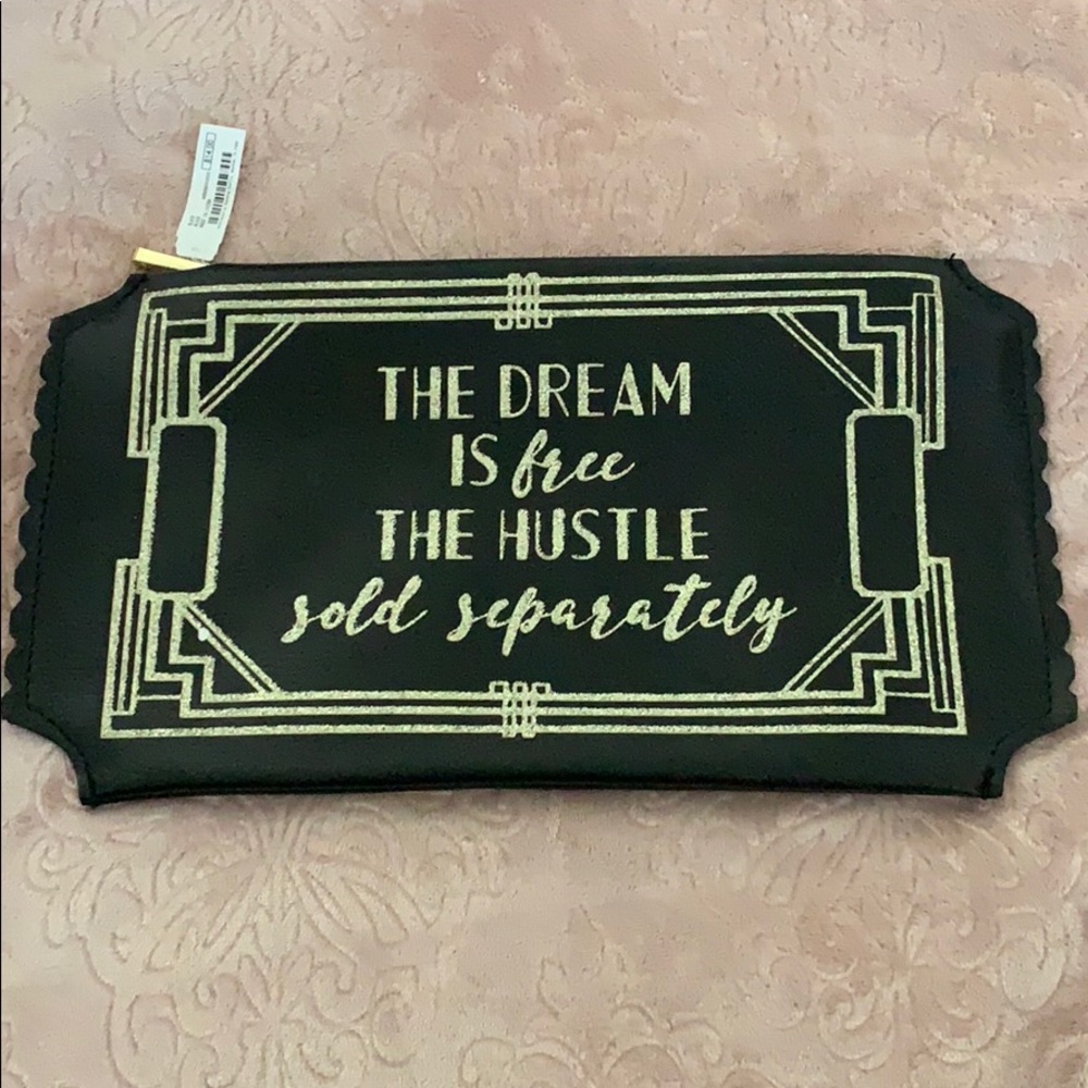 🏵NWT Charming Charlie Ticket Shaped Zipper Pouch